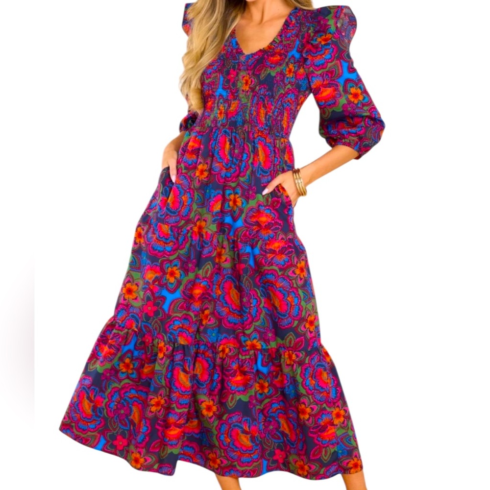 Sugarlips Vibrant Floral Maxi Dress